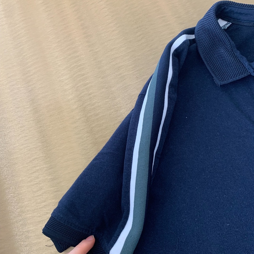 Blue Zara Men's Polo - Picture 2 of 2